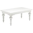 NovaSolo Provence Rectangular Coffee Table Wood in Pure White