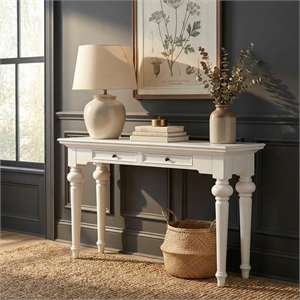 NovaSolo Provence Console Table in Pure White