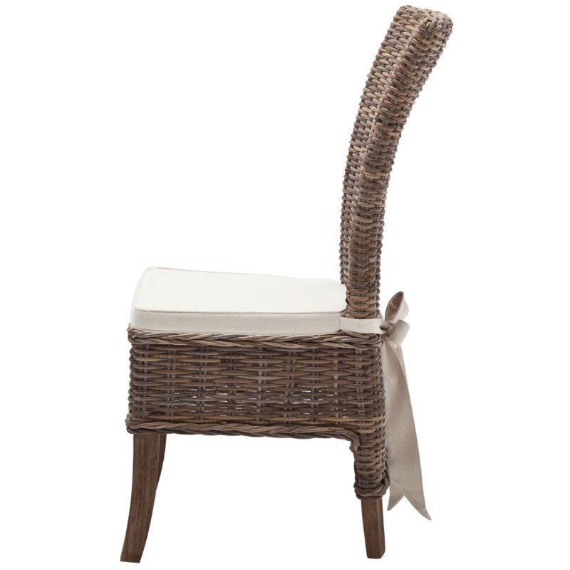 NovaSolo Wickerworks Salsa Dining Chair with Cushion (Set of 2)