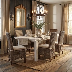 NovaSolo Wickerworks Morin Dining Chair with Cushion (Set of 2)