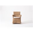 NovaSolo Wickerworks Bishop Dining Chair with Cushion (Set of 2)