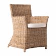 NovaSolo Wickerworks Bishop Dining Chair with Cushion (Set of 2)