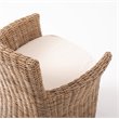 NovaSolo Wickerworks Bishop Dining Chair with Cushion (Set of 2)
