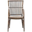NovaSolo Wickerworks Duke Chair Rattan in Brown (Set of 2)