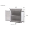 NovaSolo Halifax Display Buffet with 2 glass doors