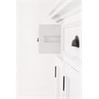 NovaSolo Halifax Mahogany Wood Buffet with 4 Doors 3 Drawers in White