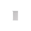 Halifax Mahogany Wood Kitchen Hutch Cabinet with 5 Doors 3 Drawers in White
