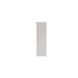 Halifax Mahogany Wood Kitchen Hutch Cabinet with 5 Doors 3 Drawers in White