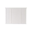Halifax Mahogany Wood Kitchen Hutch Cabinet with 5 Doors 3 Drawers in White