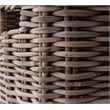 NovaSolo Halifax Accent Mahogany Wood Buffet with 4 Basket Set in White