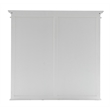 NovaSolo Halifax Mahogany Solid Wood Buffet Hutch Unit with 8 Shelves in White