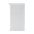 NovaSolo Halifax Mahogany Solid Wood Buffet Hutch Unit with 8 Shelves in White
