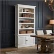 NovaSolo Halifax Mahogany Wood Single-Bay Hutch in White