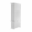 NovaSolo Halifax Mahogany Wood Single-Bay Hutch in White