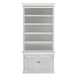NovaSolo Halifax Mahogany Wood Single-Bay Hutch in White
