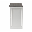 NovaSolo Halifax Mahogany Wood Buffet with 4 Doors 3 Drawers in White