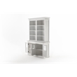 Hutch Unit with 4 Glass Doors Halifax Solid Wood in White