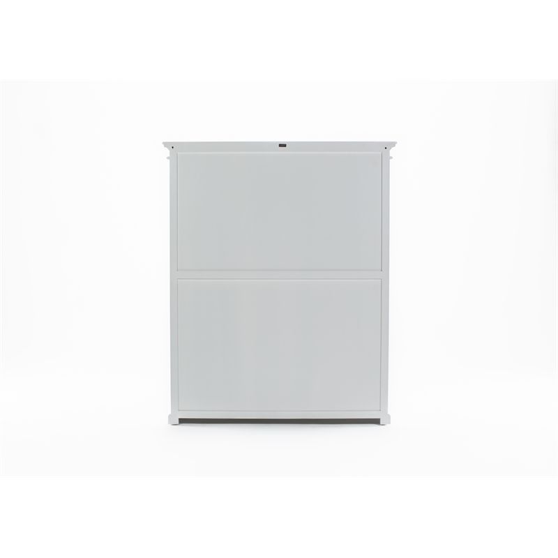 Novasolo Wardrobe with 3 Doors Solid Wood in White