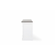 Novasolo Display Buffet with 4 Glass Doors Accent in White and Brown