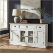 NovaSolo Buffet with 4 Doors 3 Drawers Halifax Solid Wood in White and Brown