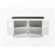 NovaSolo Buffet with 4 Glass Doors Halifax Contrast in White and Black