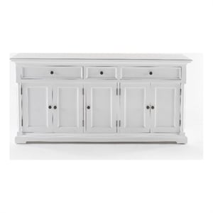 novasolo buffet with 5 doors provence solid wood in white