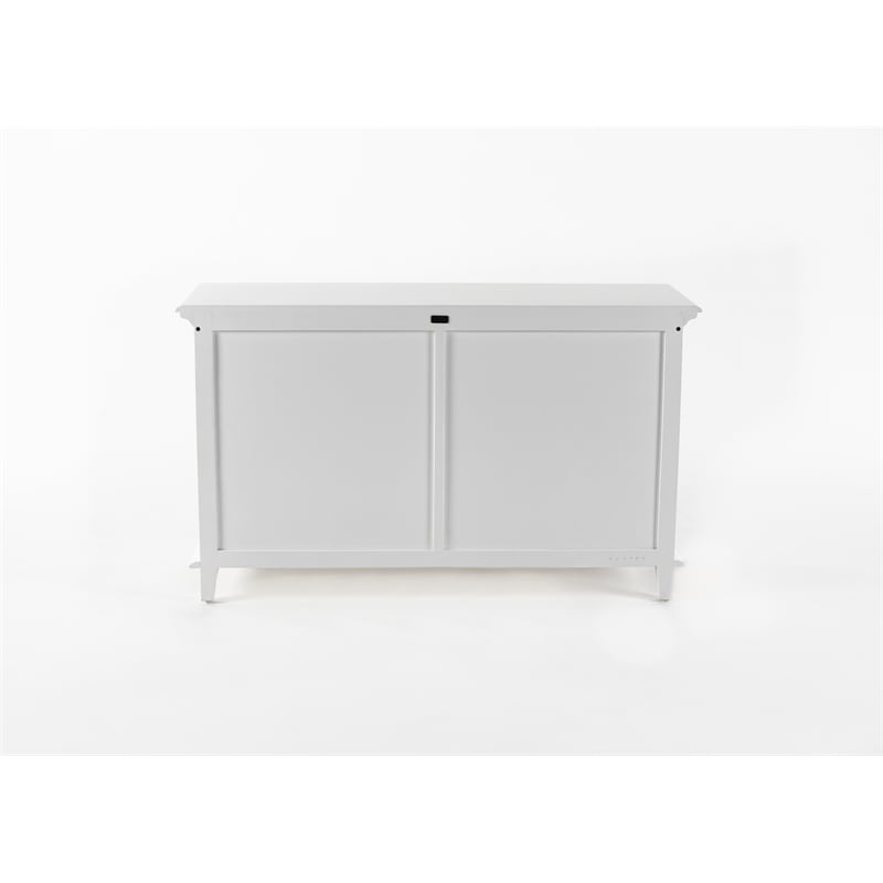 NovaSolo Buffet with 4 Doors Skansen Solid Wood in White