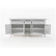 NovaSolo Buffet with 5 Doors Skansen Solid Wood in White