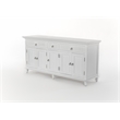 NovaSolo Buffet with 5 Doors Skansen Solid Wood in White