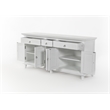 NovaSolo Buffet with 5 Doors Skansen Solid Wood in White