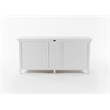 NovaSolo Buffet with 5 Doors Skansen Solid Wood in White