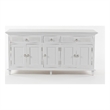 NovaSolo Buffet with 5 Doors Skansen Solid Wood in White