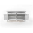 NovaSolo Hutch Bookcase Unit Skansen Solid Wood in White