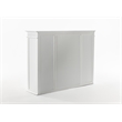 NovaSolo Kitchen Hutch Cabinet with 5 Doors 3 Drawers Skansen in White