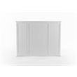NovaSolo Kitchen Hutch Cabinet with 5 Doors 3 Drawers Skansen in White