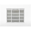 NovaSolo Kitchen Hutch Cabinet with 5 Doors 3 Drawers Skansen in White