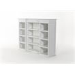 NovaSolo Kitchen Hutch Cabinet with 5 Doors 3 Drawers Skansen in White