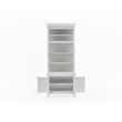 NovaSolo Single-Bay Hutch Unit Skansen Solid Wood in White