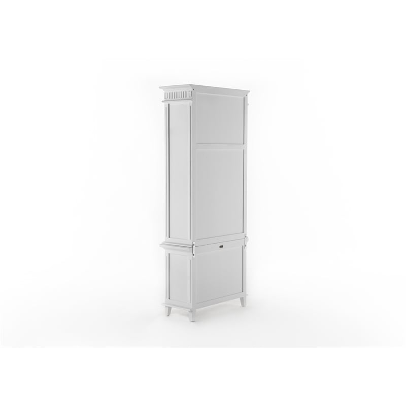 NovaSolo Single-Bay Hutch Unit Skansen Solid Wood in White