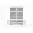 NovaSolo Double-Bay Hutch Unit Skansen Solid Wood in White