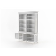 NovaSolo Double-Bay Hutch Unit Skansen Solid Wood in White