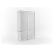 NovaSolo Double-Bay Hutch Unit Skansen Solid Wood in White