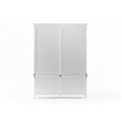 NovaSolo Double-Bay Hutch Unit Skansen Solid Wood in White