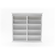 NovaSolo Double-Bay Hutch Unit Skansen Solid Wood in White