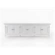 NovaSolo Triple-Bay Hutch Unit Skansen Solid Wood in White