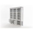 NovaSolo Triple-Bay Hutch Unit Skansen Solid Wood in White