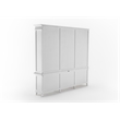 NovaSolo Triple-Bay Hutch Unit Skansen Solid Wood in White