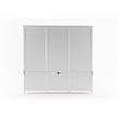 NovaSolo Triple-Bay Hutch Unit Skansen Solid Wood in White