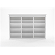 NovaSolo Triple-Bay Hutch Unit Skansen Solid Wood in White