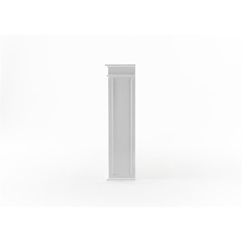NovaSolo Triple-Bay Hutch Unit Skansen Solid Wood in White